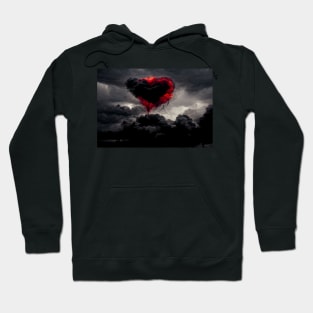 Broken Heart in the Clouds /  Broken Hearts Unwind Designs Hoodie